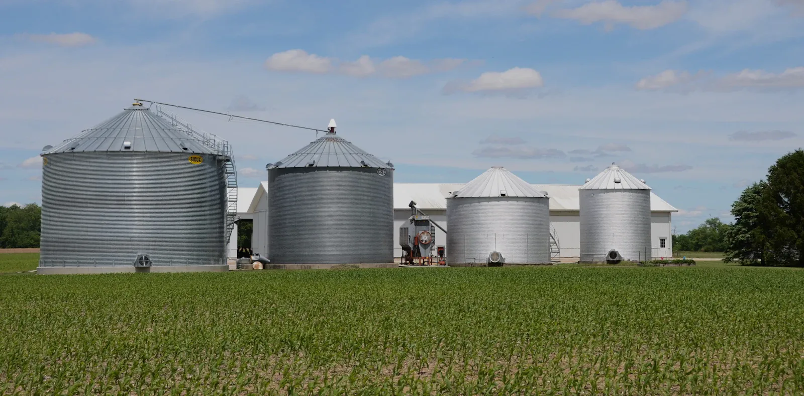 Agricultural operation in winter